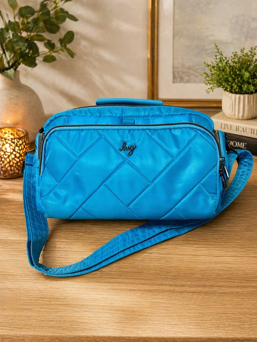 Lug Trolly Crossbody Sky Blue